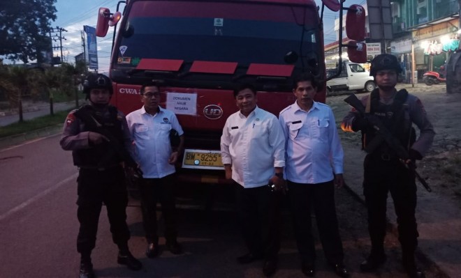 Pengawalan surat Suara Untuk Sungai Penuh dan Kerinci. Foto : Ist 