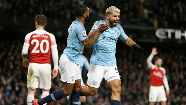 Manchester City menang 3-1 atas Arsenal (Twitter @ManCity)