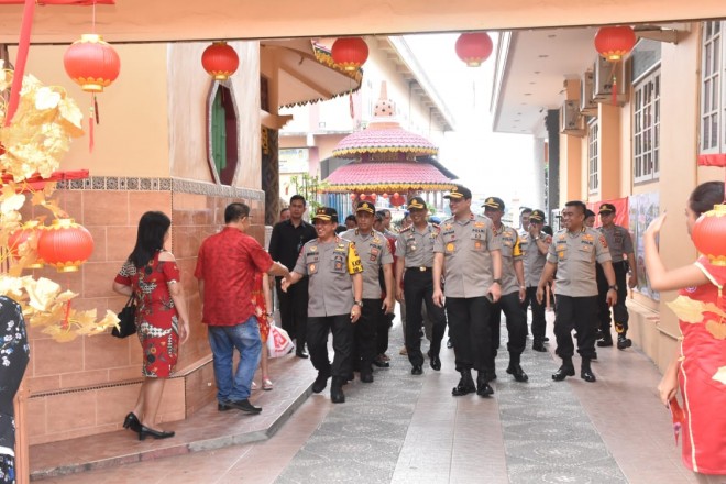 Kapolda Cek Pengamanan Perayaan Imlek di Kota Jambi. Foto : Ist For Jambiupdate
