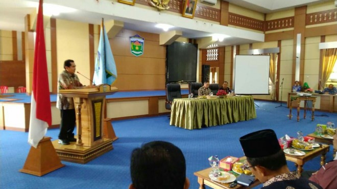 Wako AJB saat Menyampaikan Sambutan. 