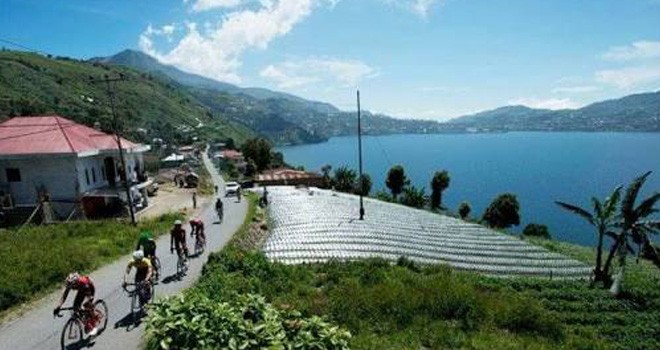 Terlihat Tour de Singkarak saat melewati Solok, Sumatera Barat. Foto : Ist