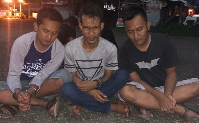 Oknum Sipir Lapas Jambi saat diamankan Polisi. Foto : Ist