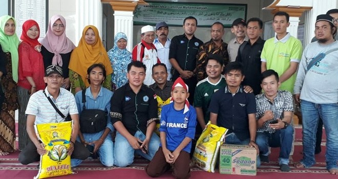 Peringati Hari Pers Nasional, Forwam Berbagi Bersama Panti Asuhan. Foto : Wiwin / Jambiupdate