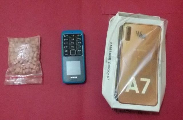 Barang bukti yang diamankan dari tangan Amiruddin Dalimunthe warga asal Labuhan Batu, Sumut (Istimewa)