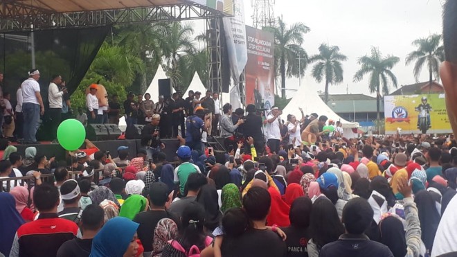 Kegiatan Millennial Road Safety Festival. 
