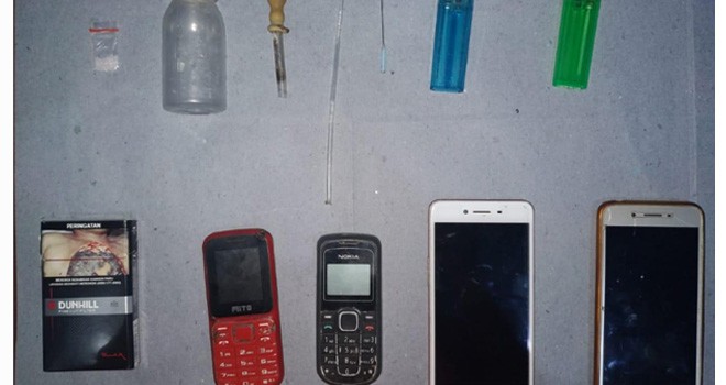 Barang bukti yang berhasil diamankan Tim Satresnarkoba Polres Muarojambi. Foto : Ist