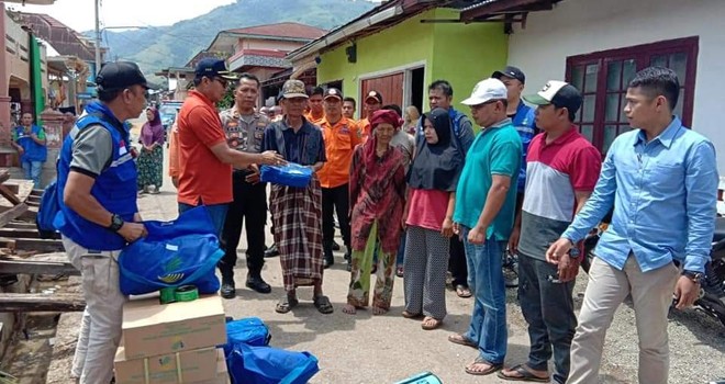 Pemkot Sungai Penuh Bantu Korban Bencana Alam. Foto : Gusnadi / Jambiupdate