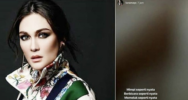 Luna Maya dan Puisi galaunya. Foto : Instagram