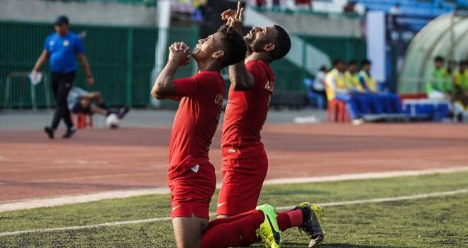 Osvaldo Haay dan Marinus Wanemar bakal jadi andalan untuk menggedor pertahanan Vietnam. (AFF) 