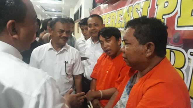 Polda Jambi Ringkus Spesialis Pengganjal Kartu ATM. Foto : Ist
