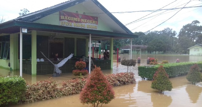 Kondisi Yonif Raider 142/KJ Senapan A, kamis (28/2) pukul 11.40 wib. Foto : Hadinata / Jambiupdate