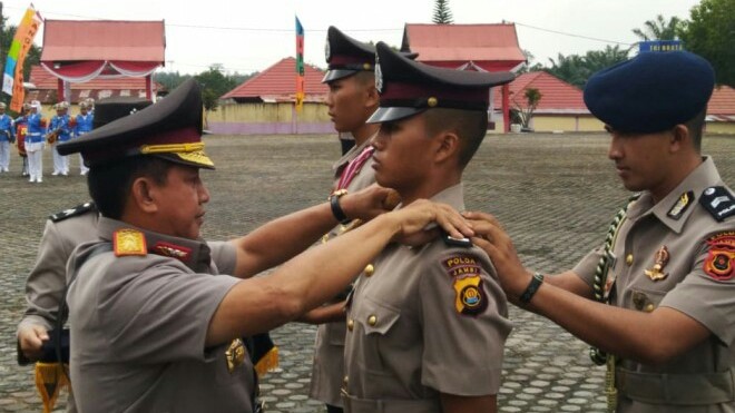 Kapolda Jambi, Irjen Pol Muchlis AS, saat Pelantikan Siswa Diktuk Bintara Polri tahun anggaran 2018/2019. 