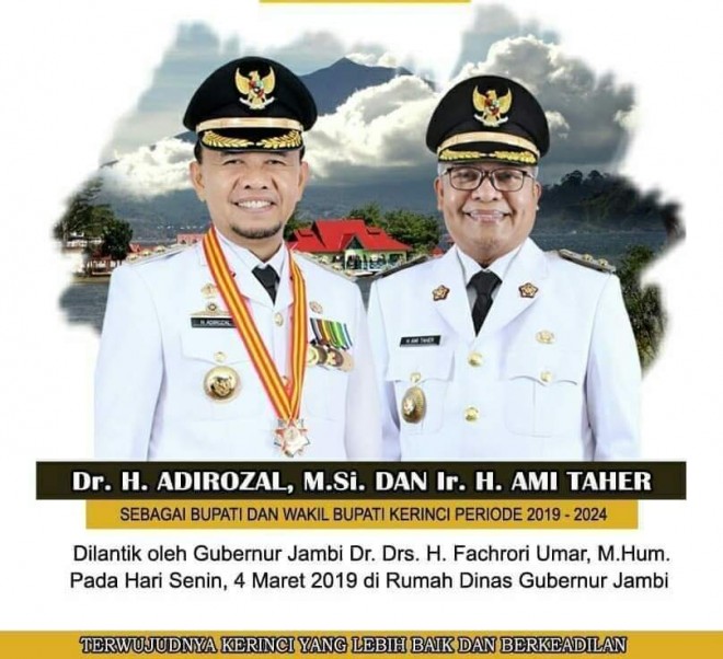 Pasangan Adirozal dan Ami Taher