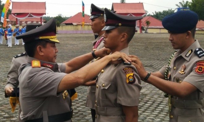 Kapolda Jambi Tutup Diktuk Bintara Polri Angkatan XVII. Foton: Ist