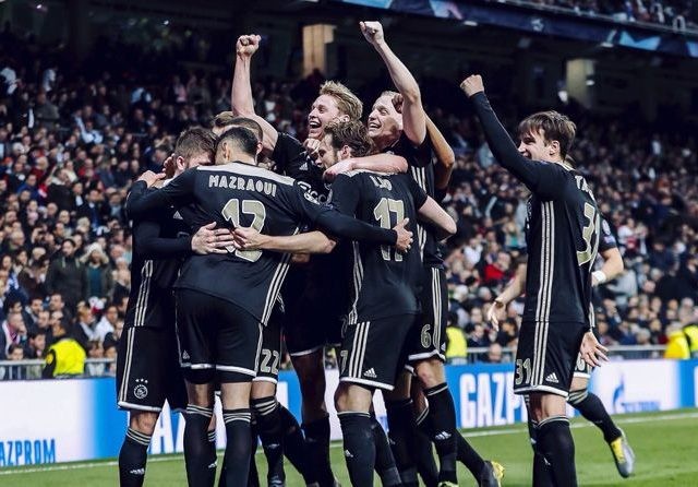 Ajax menang 4-1 di Santiago Bernabeu dan singkirkan Real Madrid (Twitter UEFA Champions League)