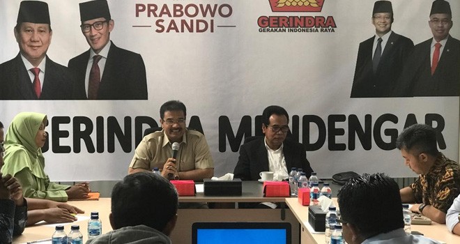 SAH Jadi Pembicara Kunci Di Live Digdaya Tv Program Gerindra Mendengar Wajah Pendidikan Indonesia. Foto : Ist