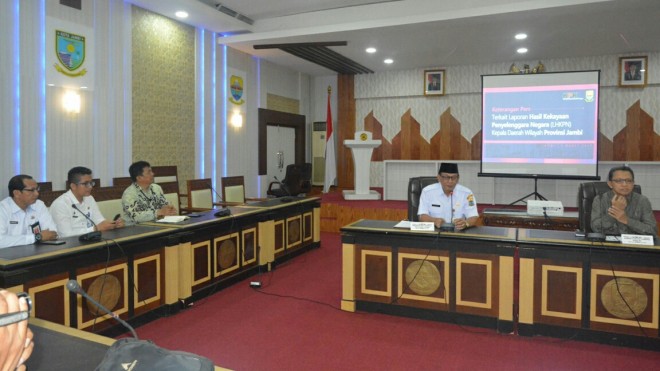  Sekda Provinsi Jambi, M.Dianto, mengemukakan, Pemrpov Jambi telah mengevaluasi dan menyampaikan seluruh Laporan Hasil Kekayaan Penyelenggara Negara (LHKPN). 