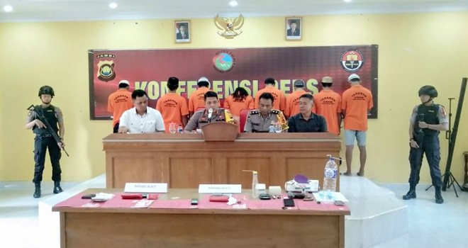  Polres Tanjabtim Amankan 5,48 Gram Sabu. Foto : Ist