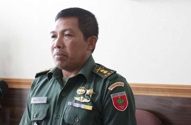 Kapendam XIV/Hasanuddin Letkol Infanteri Maskun Nafik, Jumat (8/3). Foto : Ist