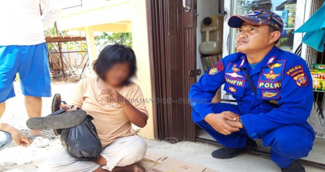 Wanita yang mengaku Halimah. Foto : Prokal / JPNN