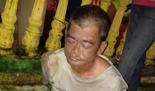 WN Malaysia saat Ditangkap Warga. Foto : Ist