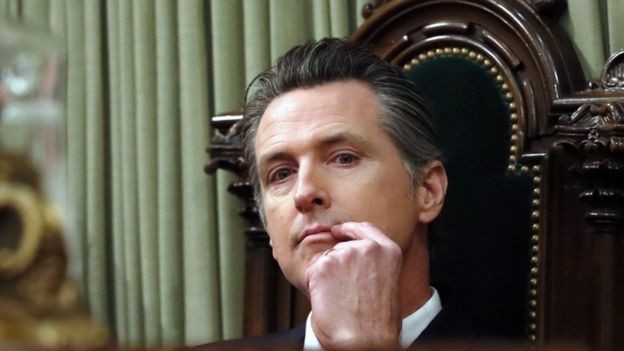 Gubernur California Gavin Newsom akan mengumumkan moratorium eksekusi dan penangguhan hukuman sementara untuk 737 narapidana (EPA)