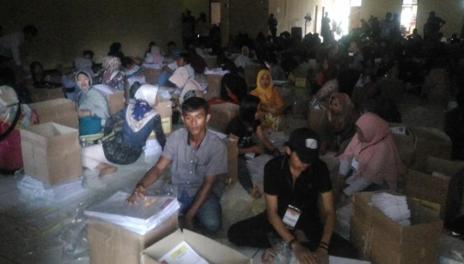 Gedung Pelipatan Surat Suara. Foto : Faizarman / Jambiupdate