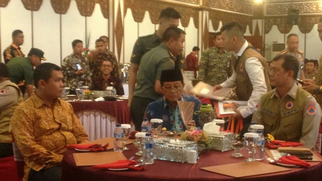 Rapat Kordinasi penanggulangan bencana daerah se-Provinsi Jambi Sabtu (16/3/19)