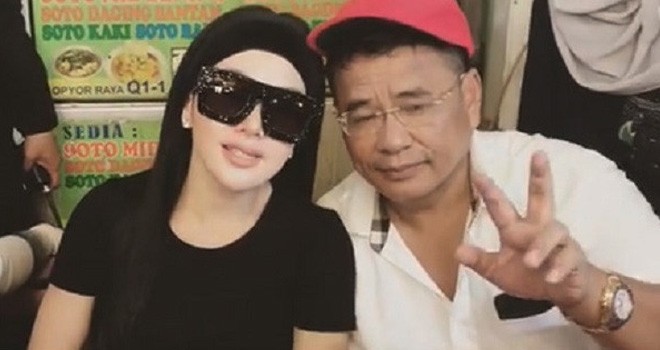 Syahrini bersama Hotman Paris. Foto : Instagram