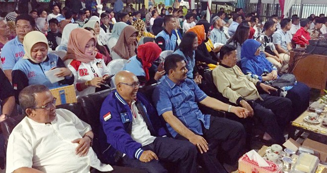 Nobar Debat Cawapres. Foto : Ist