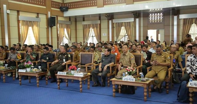Pemerintah Kota Sungai Penuh menggelar Musyawarah Perencanaan dan Pembangunan (Musrenbang), dalam rangka menyusun rencana kerja pemerintah daerah Tahun 2020, Selasa (19/3). Foto : Ist