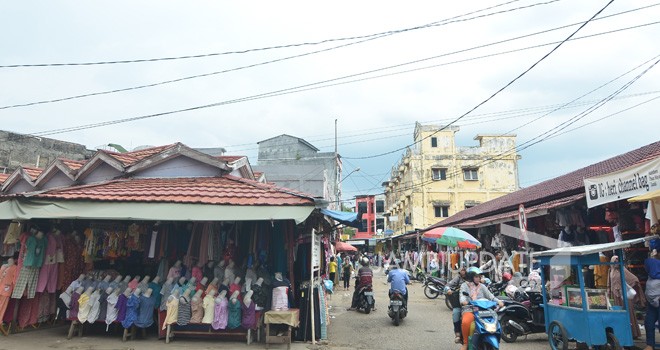 Pasar Malioboro sedang ditangani Polresta Jambi. Namun penguasaan aset pasar sudah diambil oleh Pemkot Jambi. Foto : Dok Jambiupdate