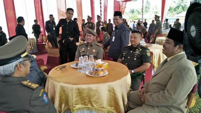 Wakil Walikota Sungai Penuh, Zulhelmi menghadiri acara Upacara peringatan Hari Ulang Tahun Satuan Polisi Pamong Praja (SATPOL-PP). 