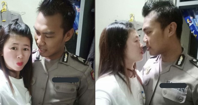 Nurtafia dan selingkuhannya Brigpol Permadi.