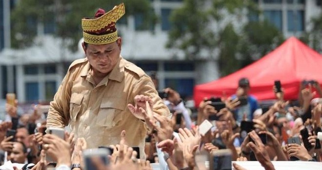 Calon Presiden nomor urut 02, Prabowo Subianto.