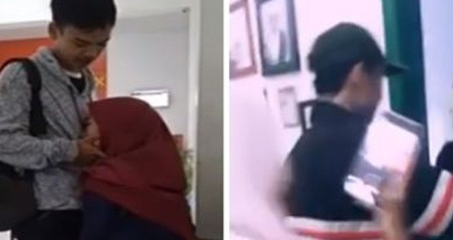 Moment saat pergi (kanan) dan saat pulang merantau (kiri).