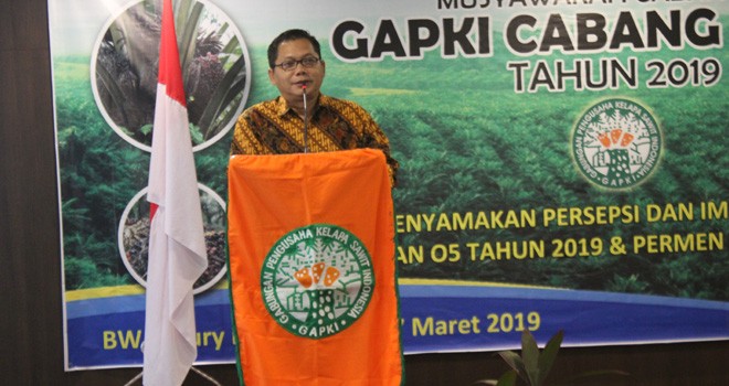 Ketua GAPKI Cabang Jambi Tidar M. Bagaskara. Foto : Ist