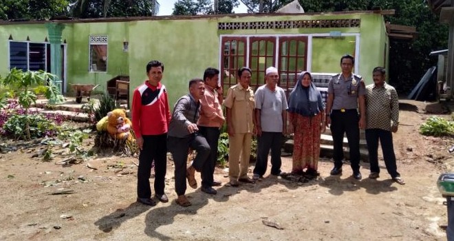 Empat Rumah di Tebo Porak-Poranda Dihantam Puting Beliung. Foto : Ist