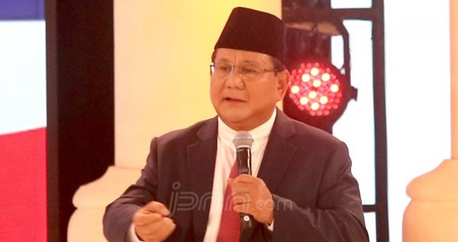 Calon Presiden (Capres) 02 Prabowo Subianto. Foto : Ricardo / JPNN