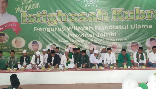 Ketua PDIP  Edi Purwanto Hadiri Istighosah Kubro Pengurus Wilayah NU Provinsi Jambi. Foto : Ist