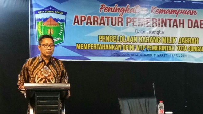 Munasri, M. Si, MH, Sekretaris Daerah Kota Sungai Penuh. 