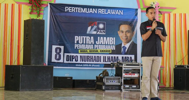 Dipo Nurhadi Ilham menggelar pertamuan dengan masyarakat dan relawan beberapa waktu lalu. Foto : Ist