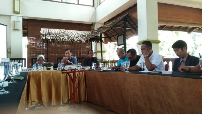 Acara Fasilitasi dan Koordinasi dengan mitra Kerja Insan Pers, Senin (1/4).