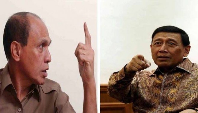 Kivlan Zein (kiri) dan Wiranto. Foto : net