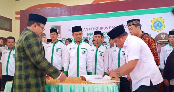 Bupati dan Wabup Hadiri Pelantikan MD KAHMI Tanjabtim. Foto : Ist
