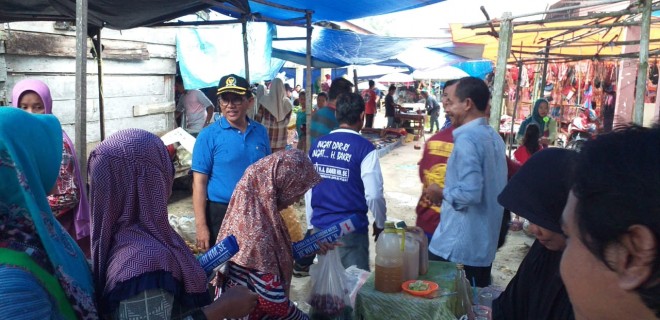 Blusukan di Bahar, H Bakri Diingatkan Konstituennya Jangan Black Campaign. Foto : Ist