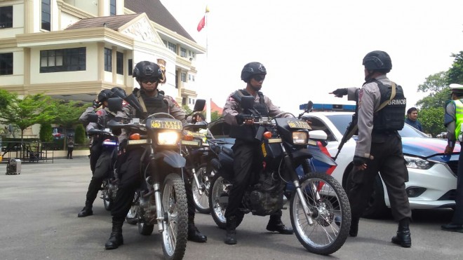 Pengamanan menjelang Pemilihan Umum (Pemilu) 2019. Foto : Ist