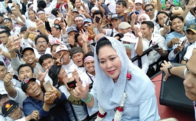  Ketua Dewan Pertimbangan Partai Berkarya, Siti Hediati Hariyadi. Foto : Ist