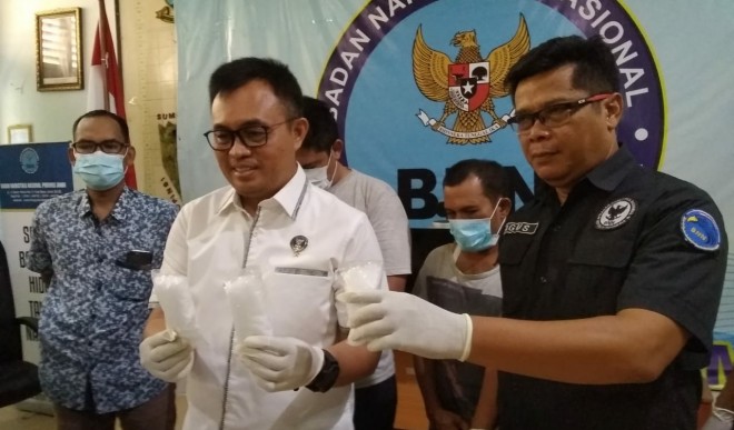 BNNP Provinsi Jambi Tembak Seorang Bandar Narkoba. Foto : Ist