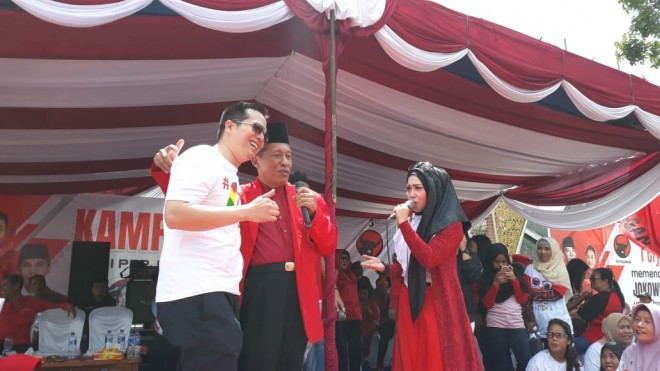 Hari Terakhir Kampanye, Ihsan Yunus Dan Abdullah Sani Hadir Bersama Dalam Apel Siaga.